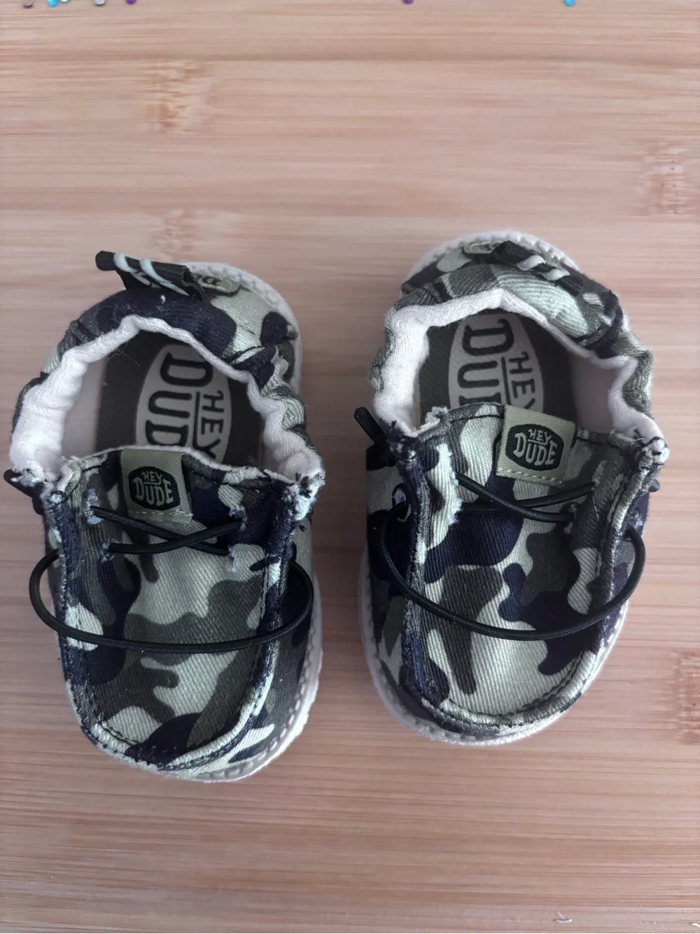 Hey Dude Lil Dude baby Camo Slip-Ons -
